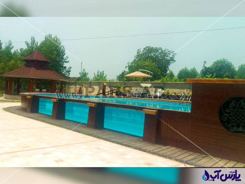 نمونه کار استخر خانگی