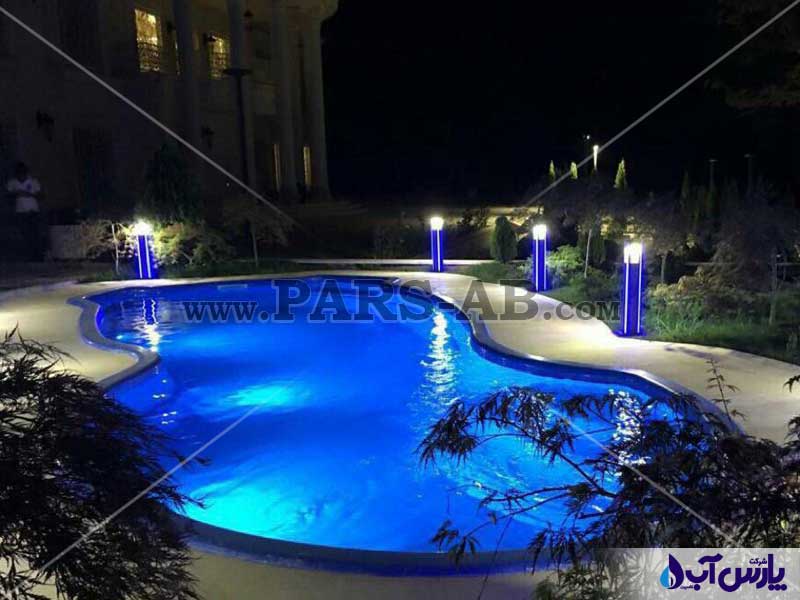 نمونه کار استخر خانگی پارس اب