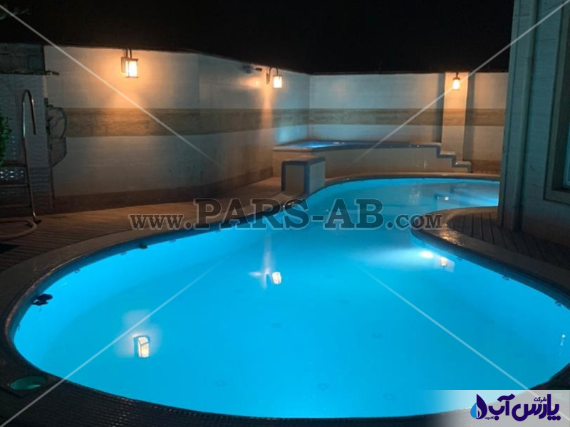 نمونه کار استخر خانگی لاکچری