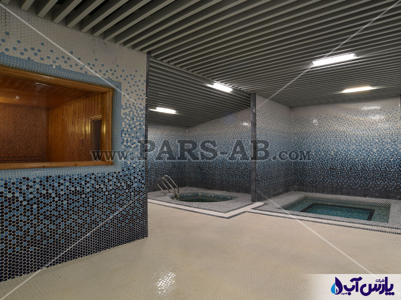 طراحی و اجرای سونا خشک و بخار مدرن در زیباکنار