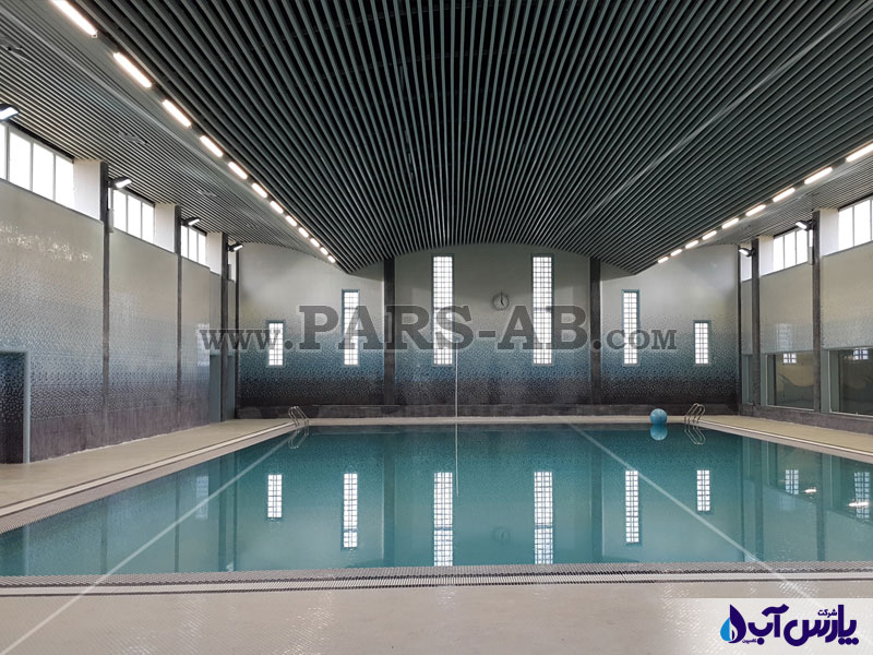 تصویر گالری طراحی و اجرای استخر عمومی مجموعه رفاهی زیباکنار
