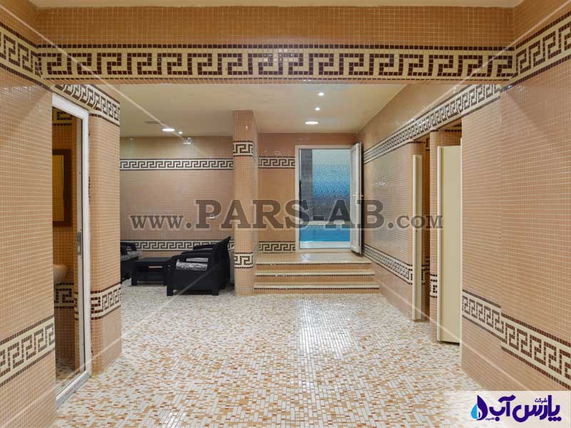 تصویر گالری طراحی و اجرای استخر عمومی مجموعه رفاهی زیباکنار