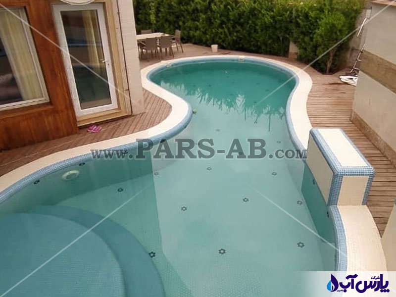 طراحی و اجرای استخر خانگی کرو در سقالکسار رشت