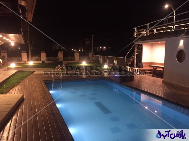 ساخت استخر روباز در دهکده گیل رشت