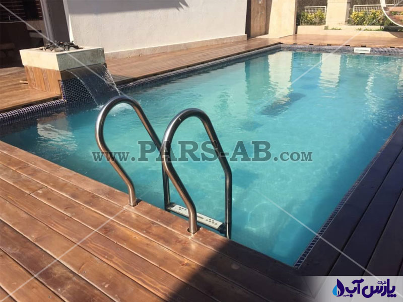 تصویر گالری ساخت استخر روباز در دهکده گیل رشت