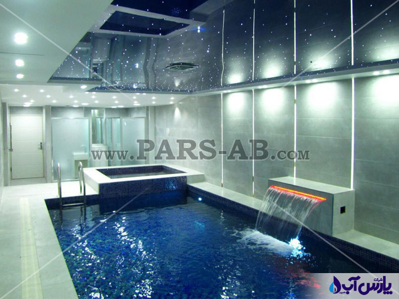 تصویر گالری ساخت استخر سرپوشیده لوکس در گلسار رشت