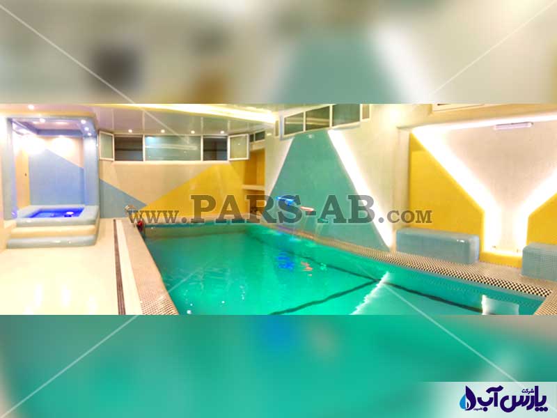 تصویر گالری ساخت استخر سرپوشیده لوکس در گلسار رشت