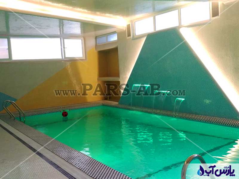 تصویر گالری ساخت استخر سرپوشیده لوکس در گلسار رشت
