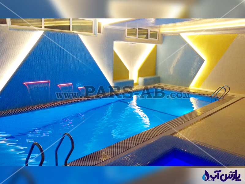 تصویر گالری ساخت استخر سرپوشیده لوکس در گلسار رشت