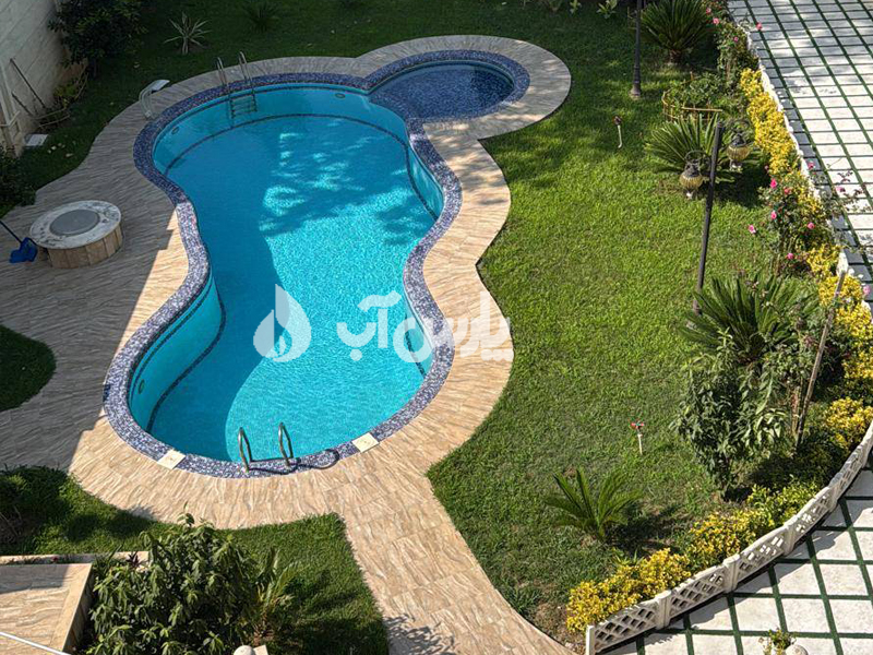طراحی و اجرای استخر روباز چهار فصل در گیلان